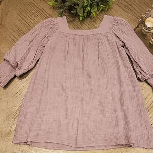 Lavender Puff Sleeve Dress Size 7 Mabel + Honey